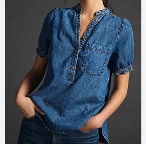 Pilcro Ally denim top- XXS